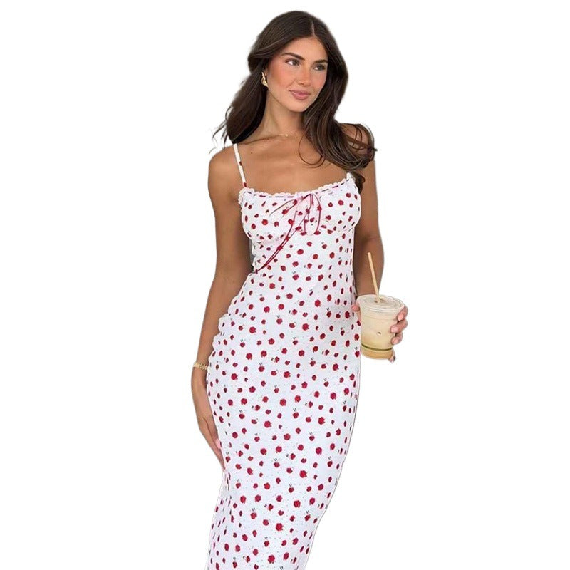 Delfina Exclusive Women's Floral Print Maxi Slip Dress Boutique Collection