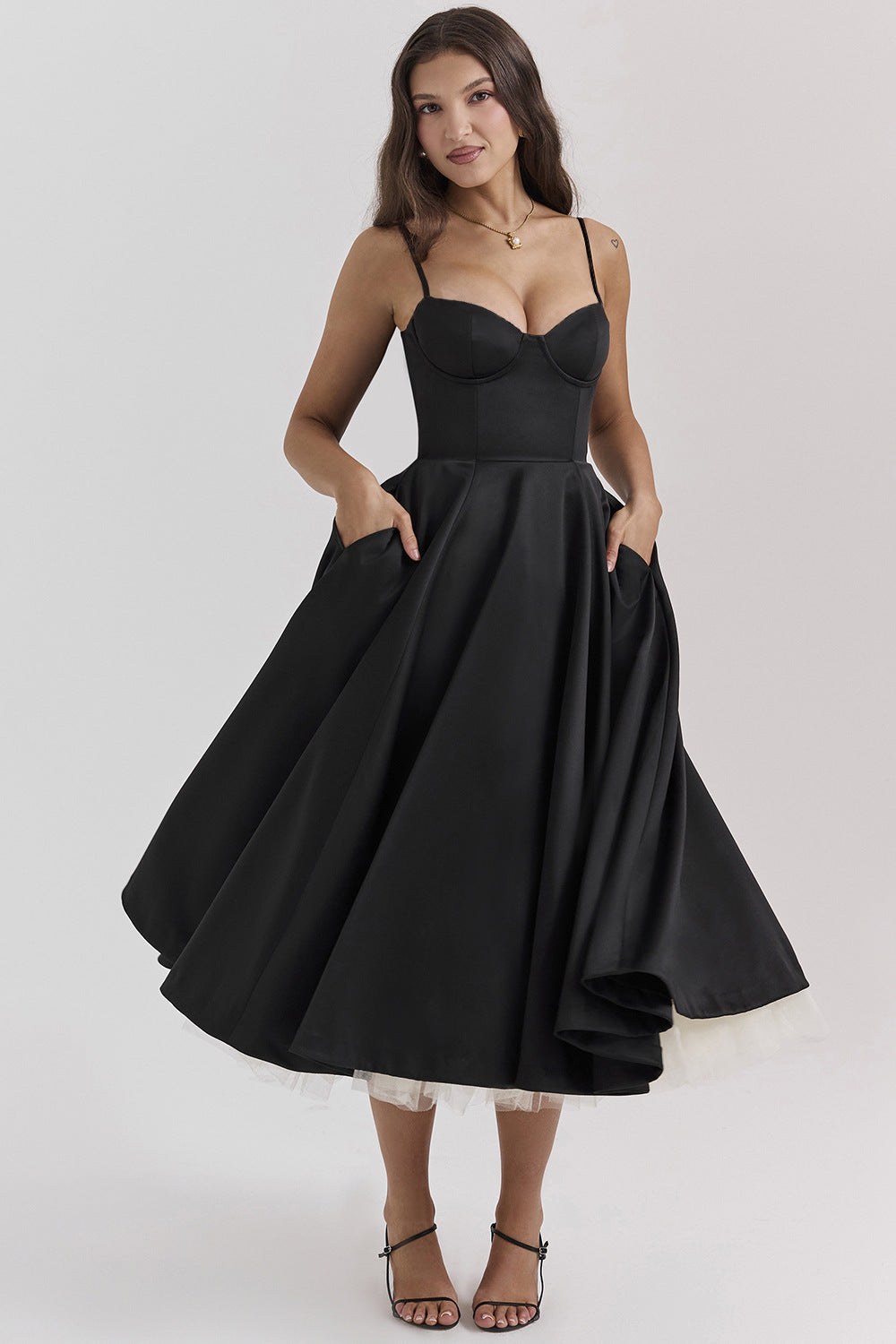 Úrsula Statement Silhouette Dress Elevated Occasion Wear