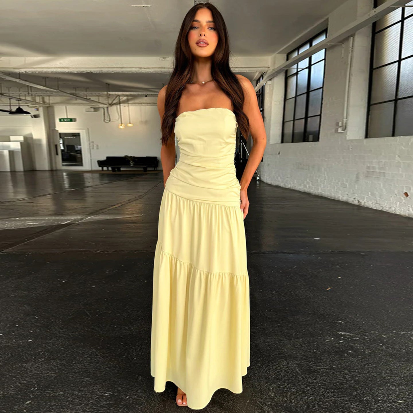 Conklin Maxi Dress Yellow
