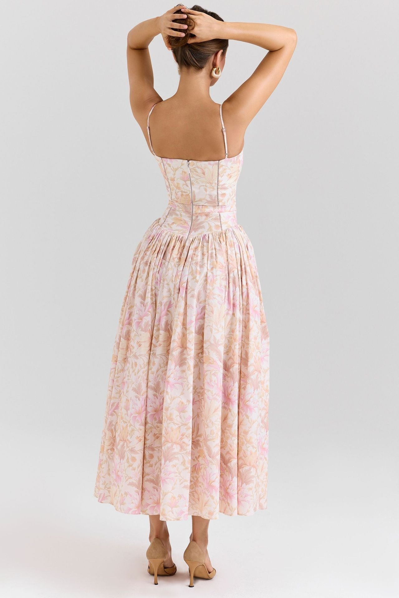 Ditsy Floral Slim Fit Slip Dress