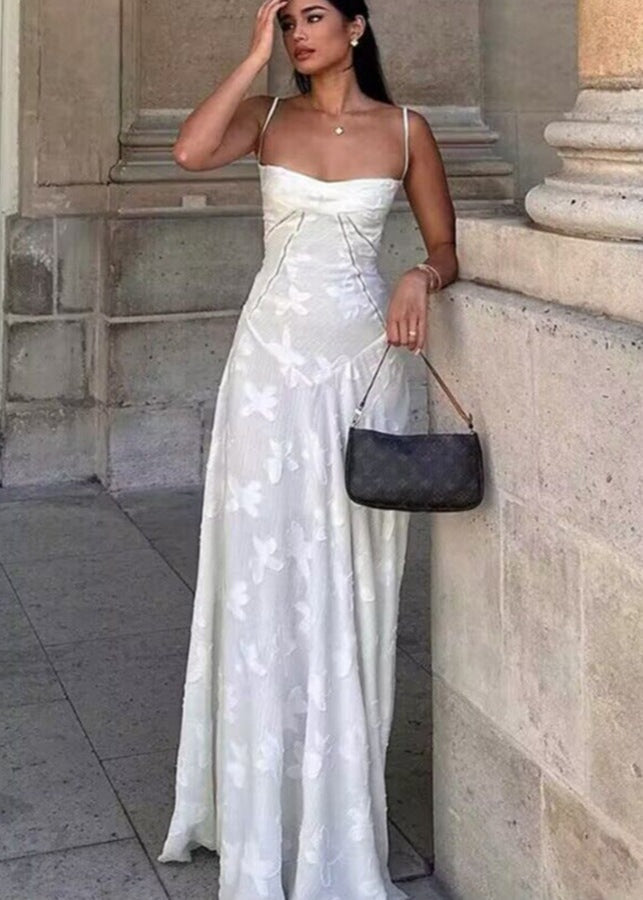 Celestine Spaghetti Strap Floral Maxi Dress
