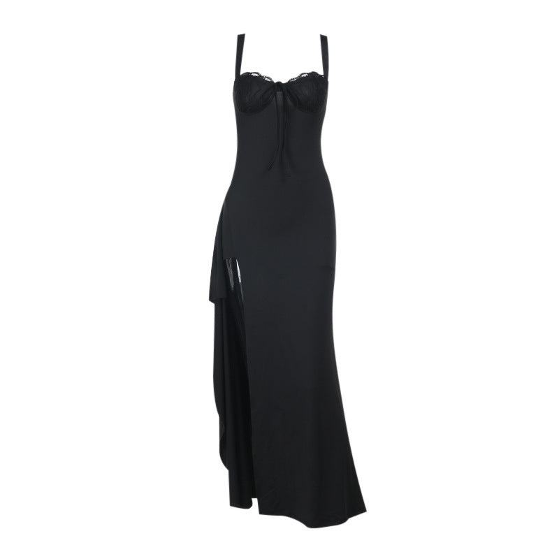 Irish Slit Dress Black