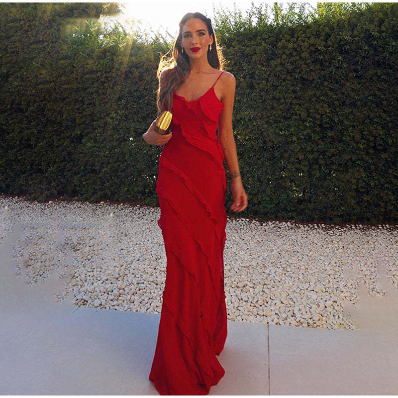Alicia Aesthetic Dress with Ruffles Premium Wardrobe Essential