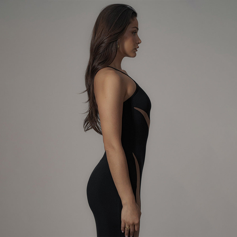One Shoulder Backless Dress