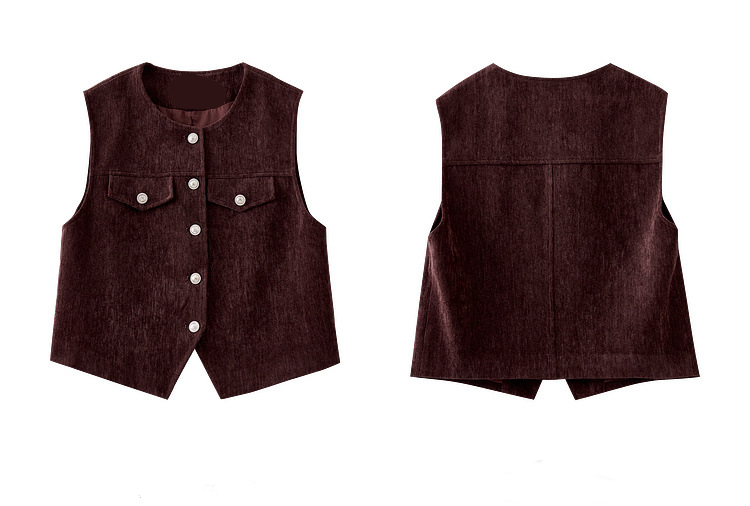 Retro Three-Piece Set �Vest, Blouse & Skirt Commuter Style