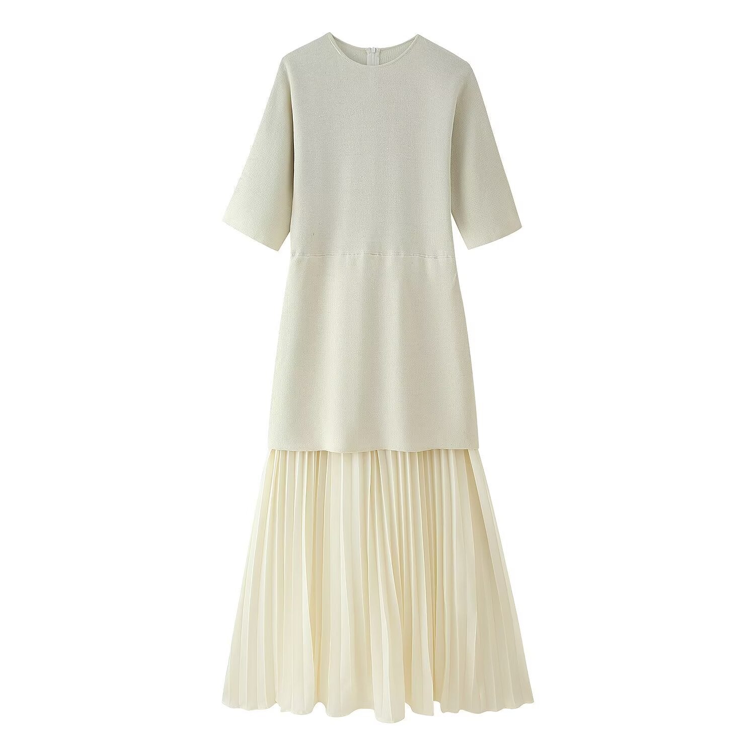 Sheer-Paneled Maxi Dress