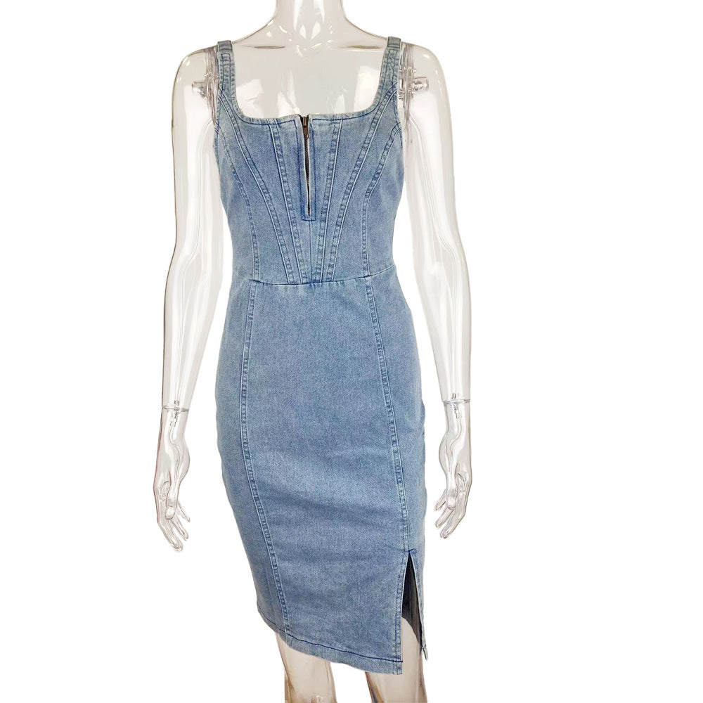 Suzette Denim Dress Blue
