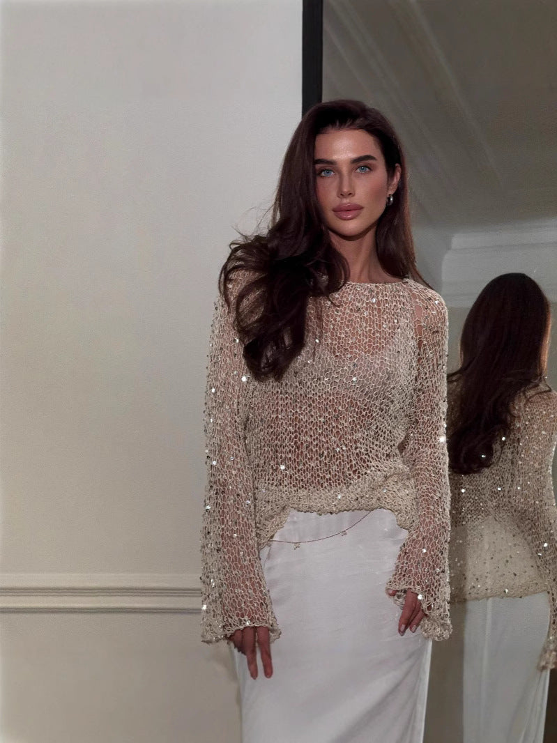 Sunlight Choice Sparkling Sequin Top