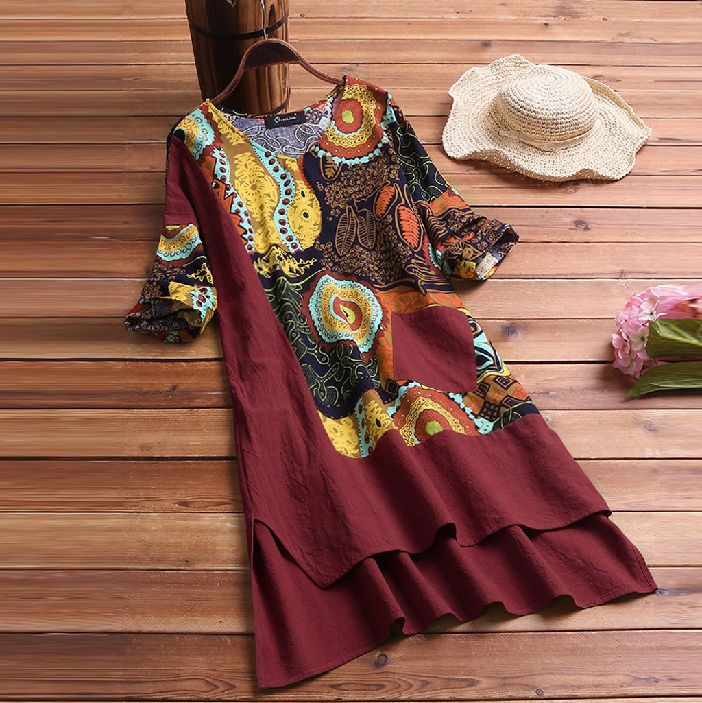 Nora Exclusive Dress with Mandala Print Boutique Collection