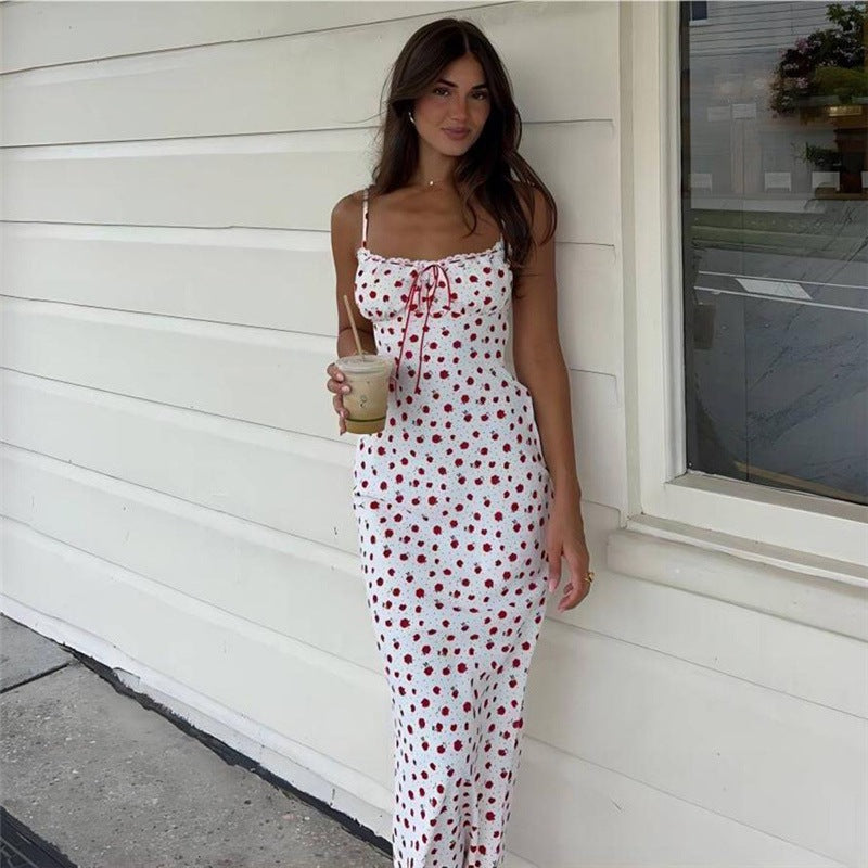 Delfina Exclusive Women's Floral Print Maxi Slip Dress Boutique Collection