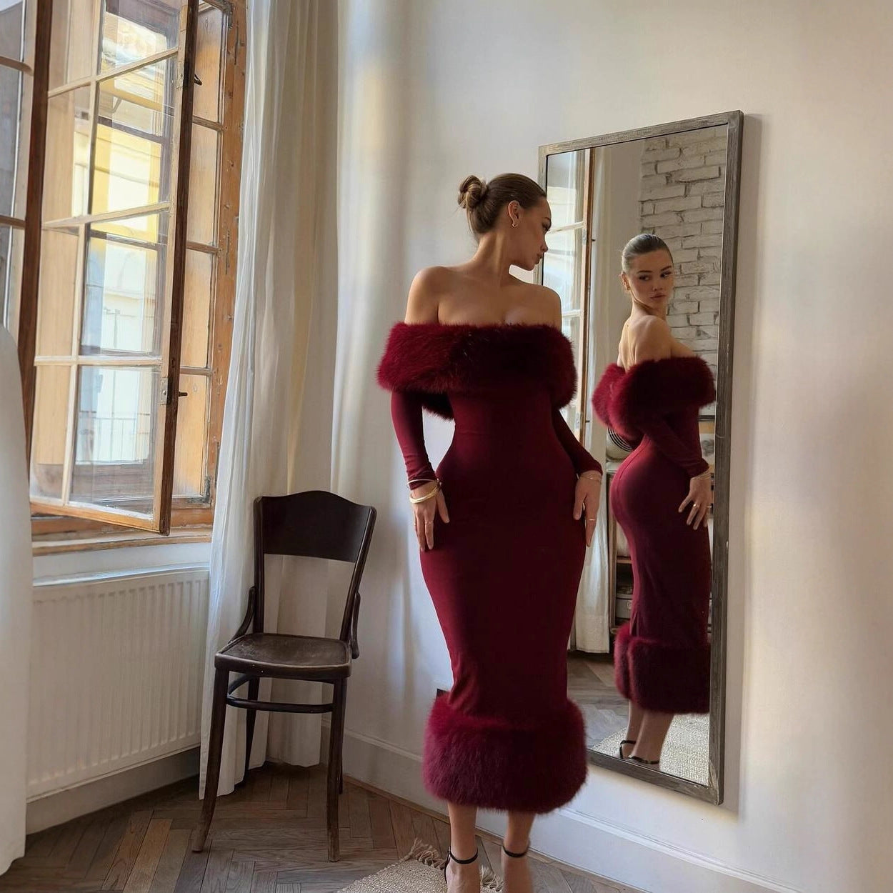 Luxurious Charming Off Shoulder Dress