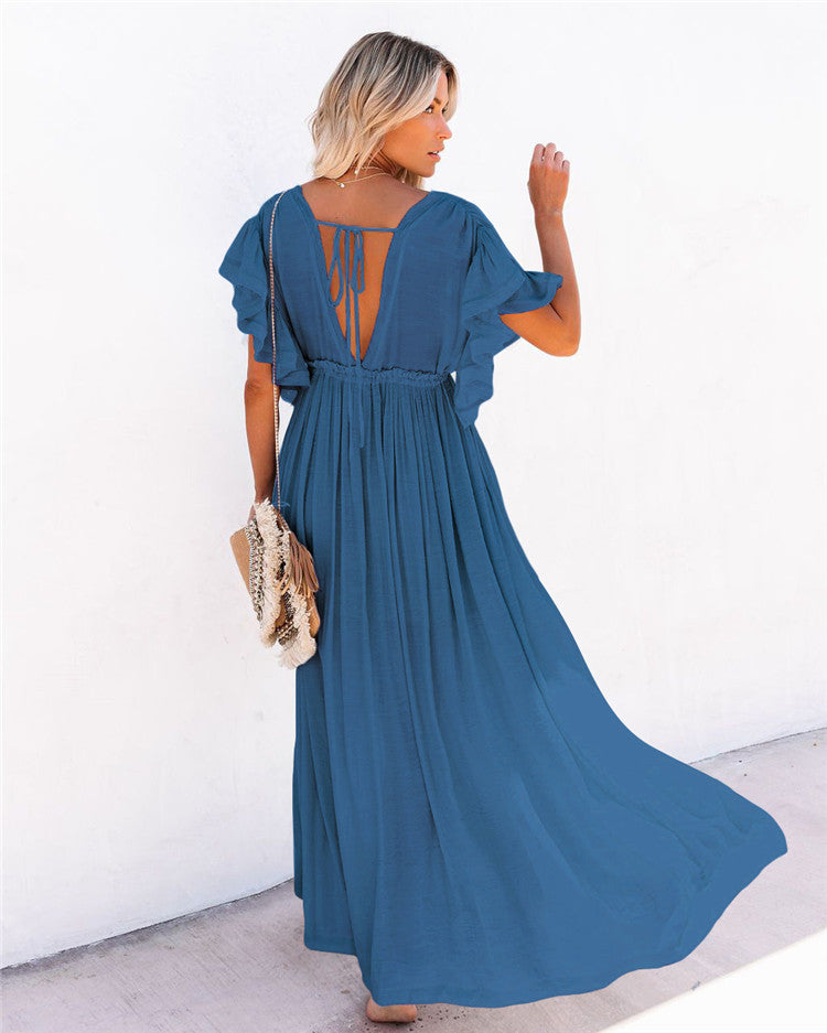 Queenie Woven Shimmer Midi Dress Teal
