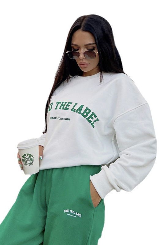 Loose printed Casual Hoodie
