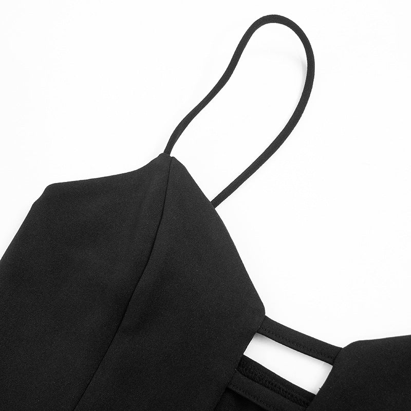 Monroe Slit Dress Black