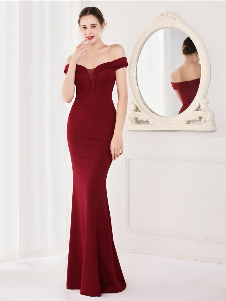 Elegant banquet evening dress