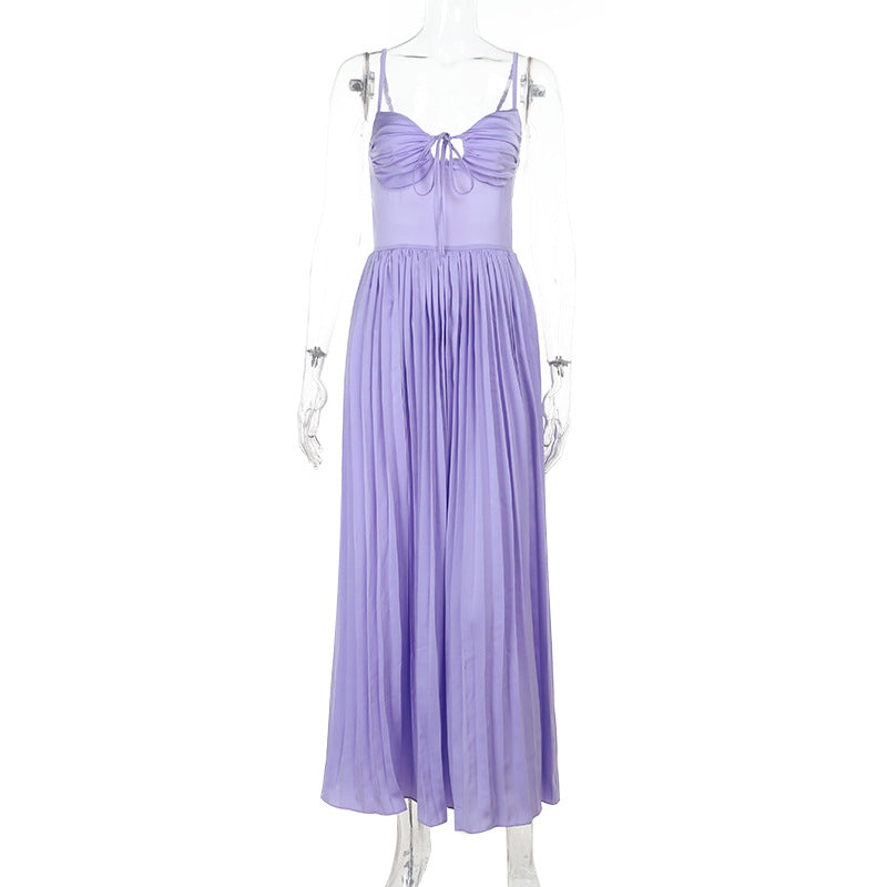 Wisteria Midi Dress Purple
