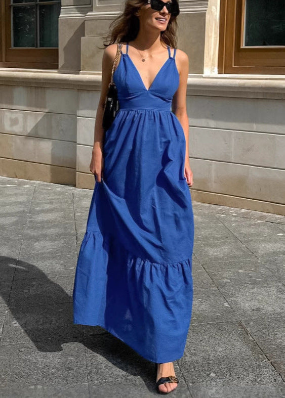 Celeste Strappy TieRed Maxi Dress