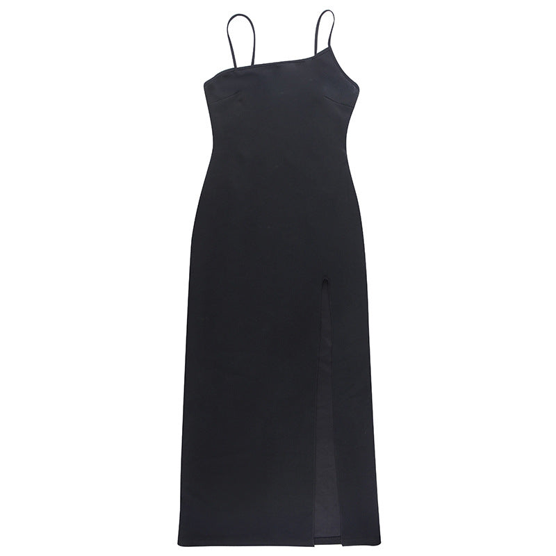 Sorano Slit Dress Black