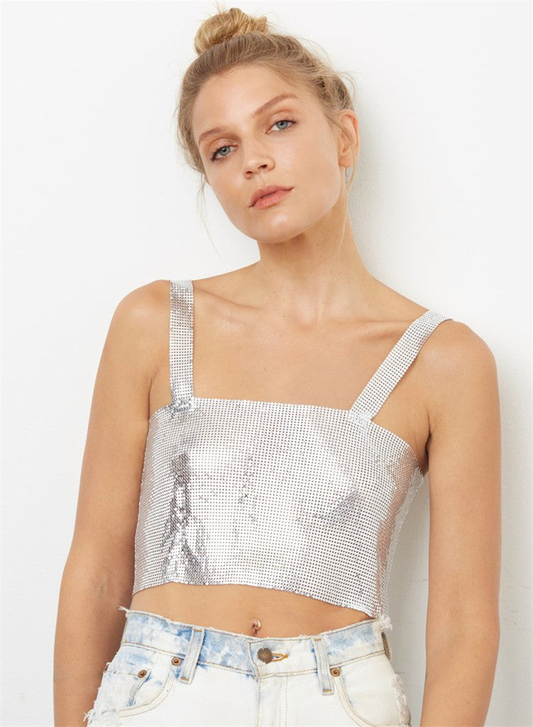 Party Essential Sequin Cami Top