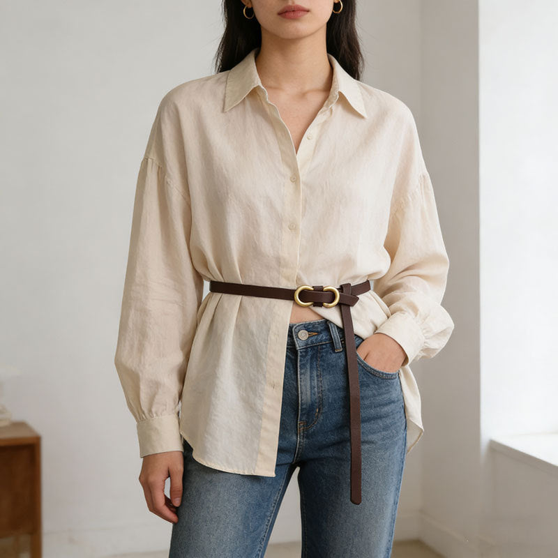 Slim Chic Leather Waist Belt