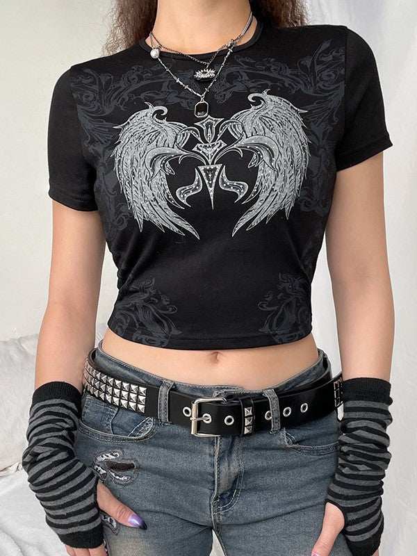 Slim Fit Crew Neck Crop Top