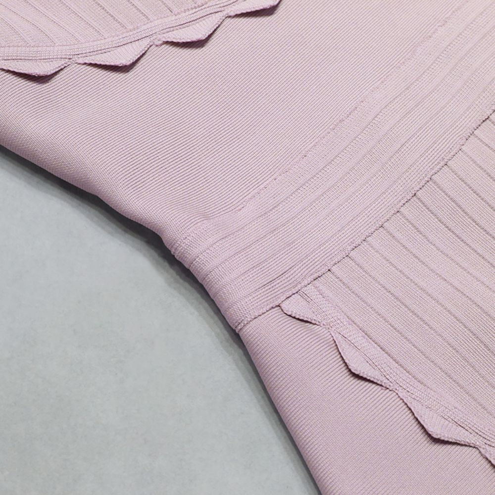 Strappy Sleeveless Frill Midi Bandage Dress PZC1686