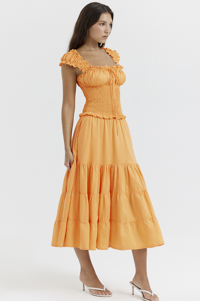 Phaedra Orange Sundress