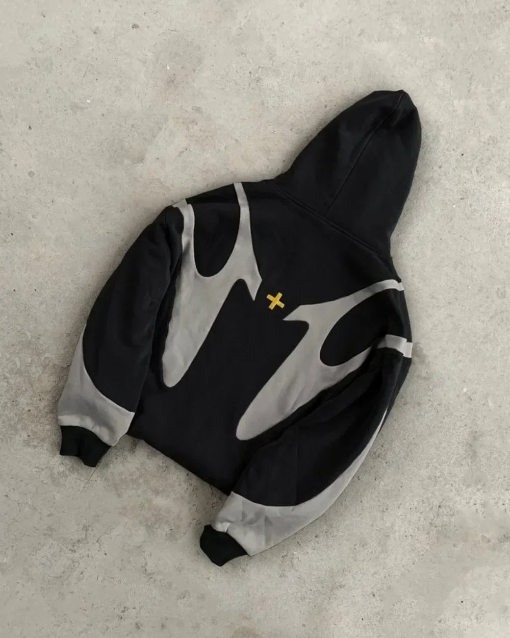 Black Retro Demon Slayer Hoodie black / S
