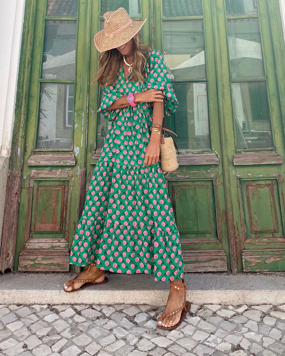 Adelina Aesthetic Long Bohemian Dress Elevated Occasion Wear