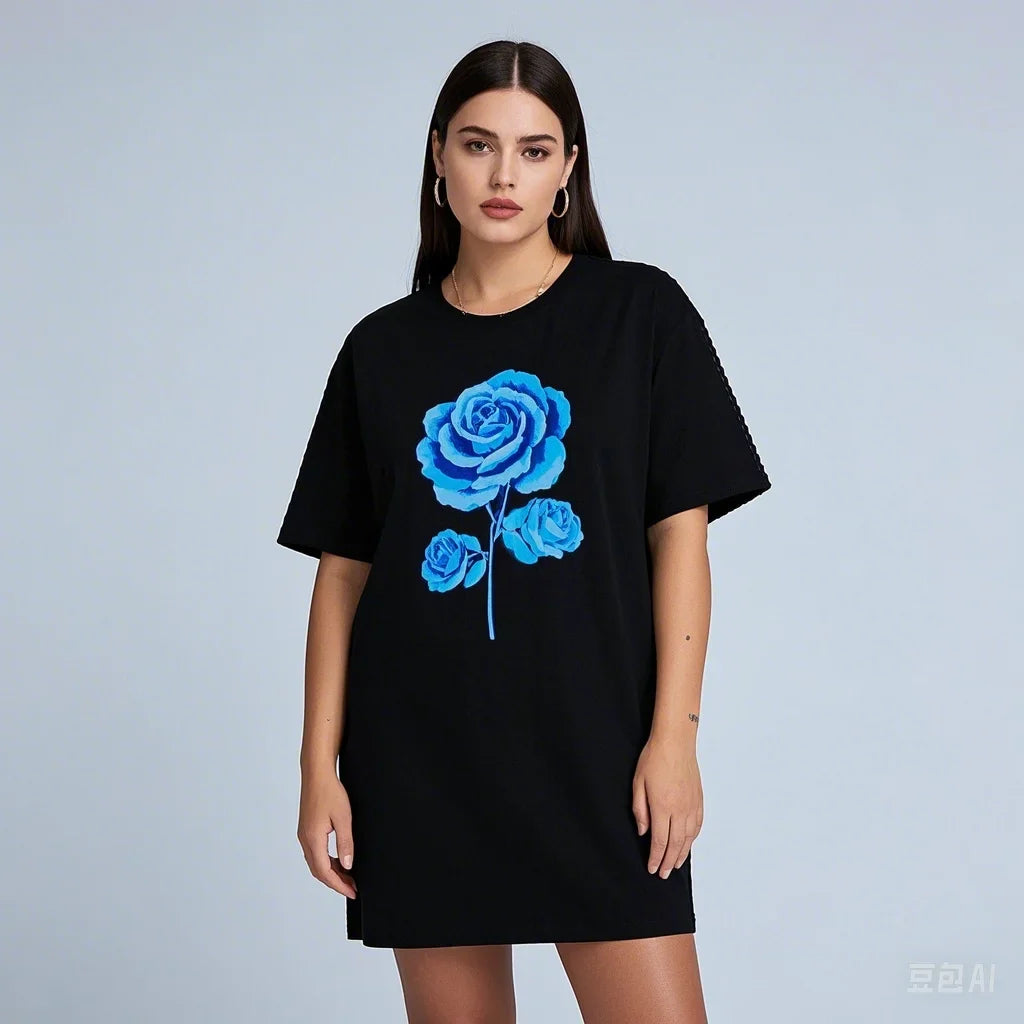Long Style Cotton Casual Tshirt
