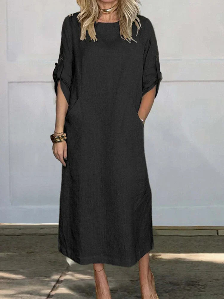 Consolación Sweater Dress with Pockets for Women Relaxed Modern Fit