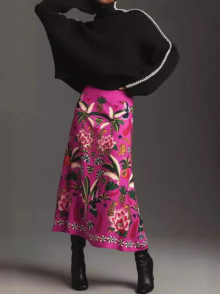 Daniela Aesthetic Dress with Flowers Chic Silhouette Collection