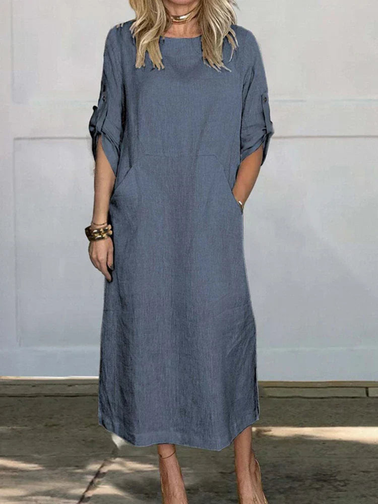 Consolación Sweater Dress with Pockets for Women Relaxed Modern Fit