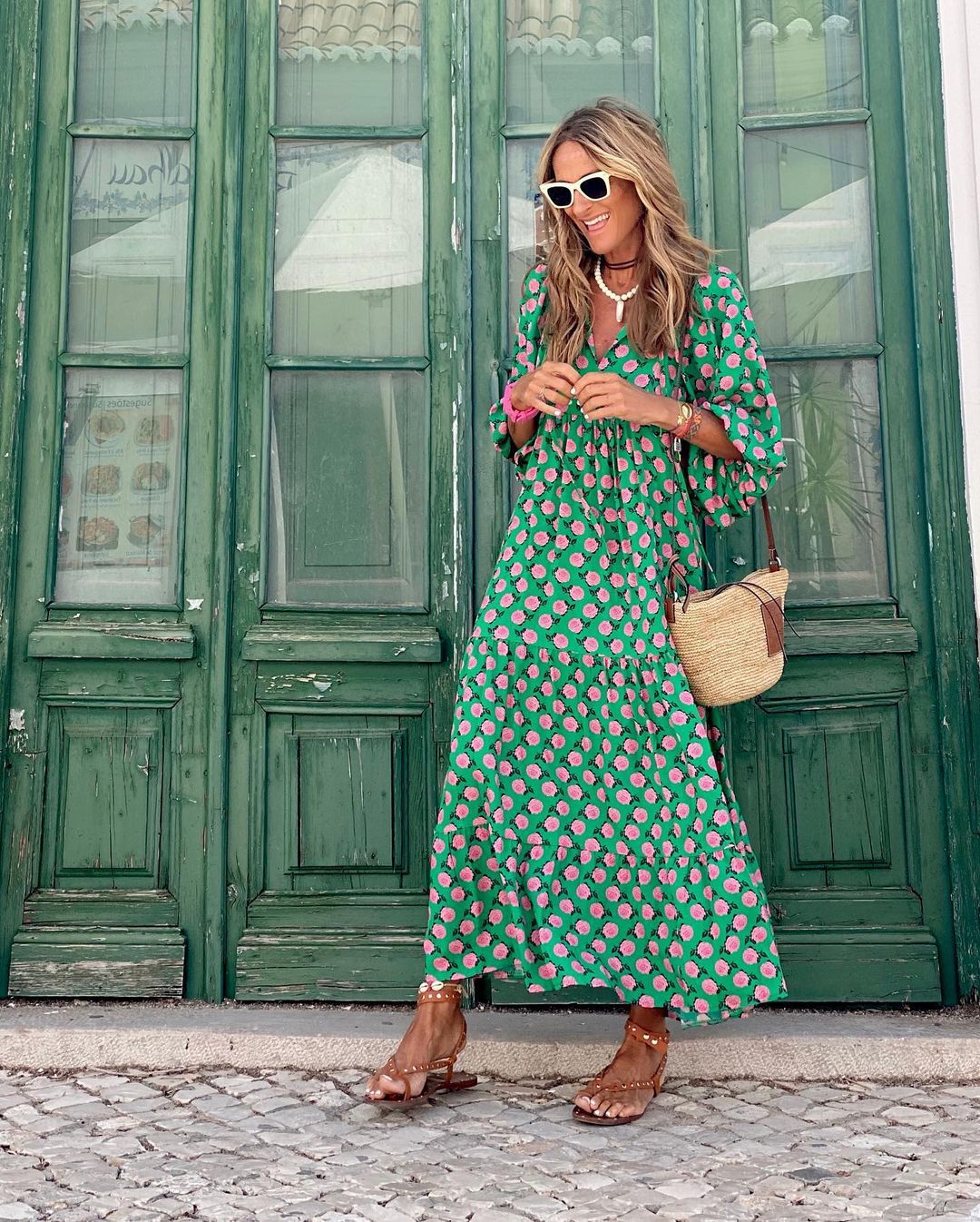 Mercedes Effortless Bohemian Long Dress Elevated Occasion Wear