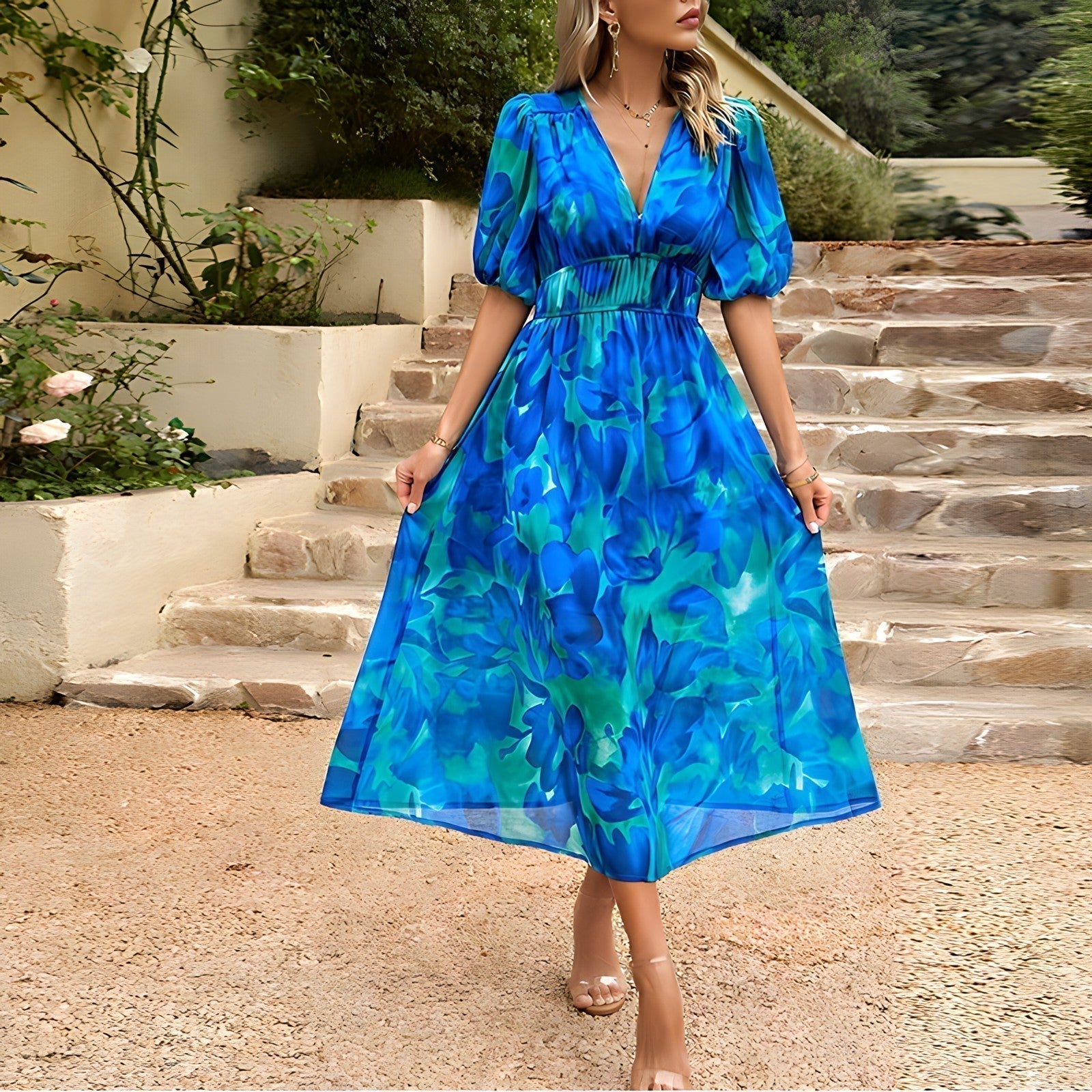 Nélida Chic and Relaxed Summer Dress for Women Office and Evening
