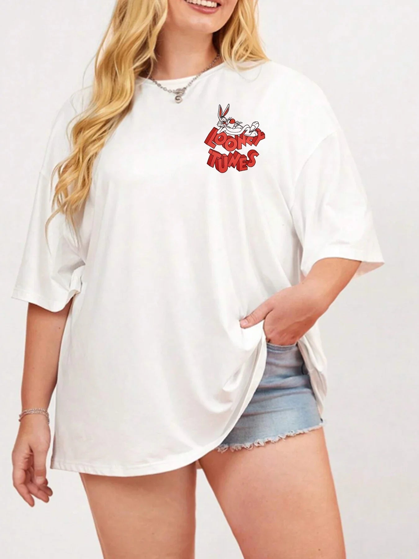 Wild Print Elastic Fit Tshirt