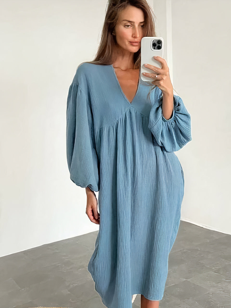 Begoña Chic Casual Dress Elevated Occasion Wear