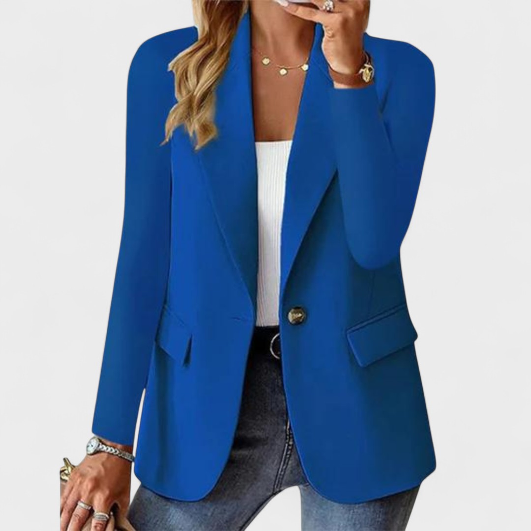 Notch Lapel Single Button Tailored Blazer 6