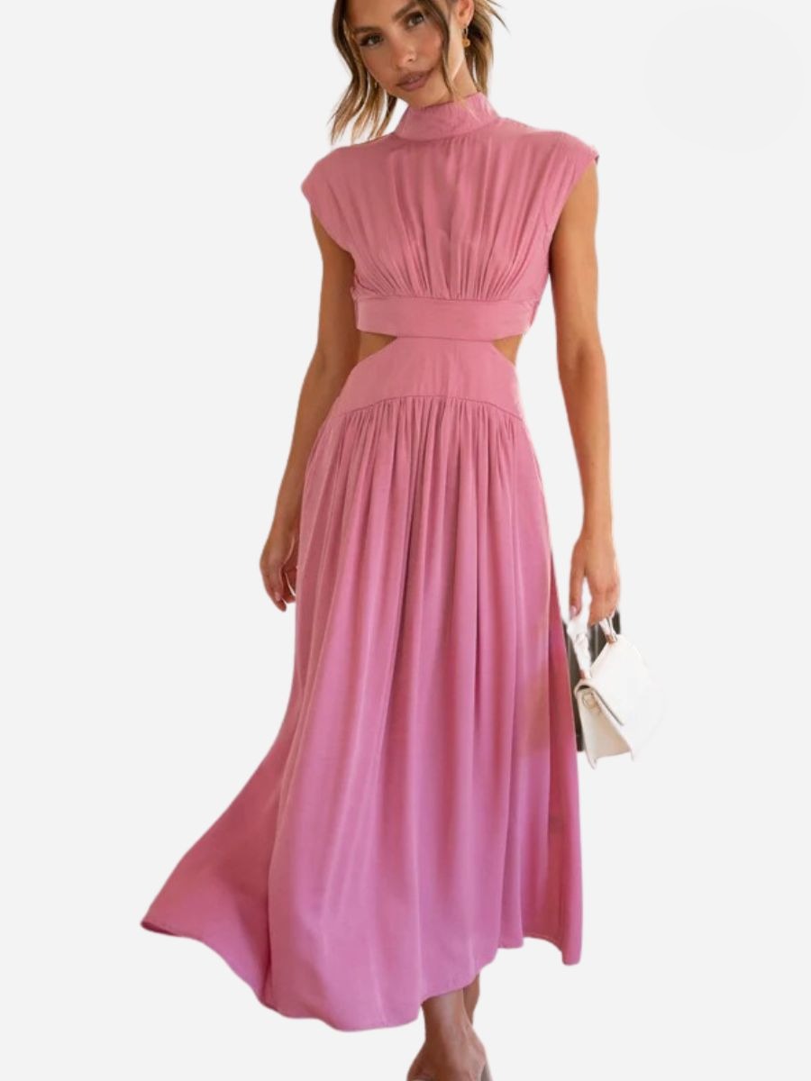 Virginia Boutique Summer Sleeveless Long Maxi Dress Chic Silhouette Collection