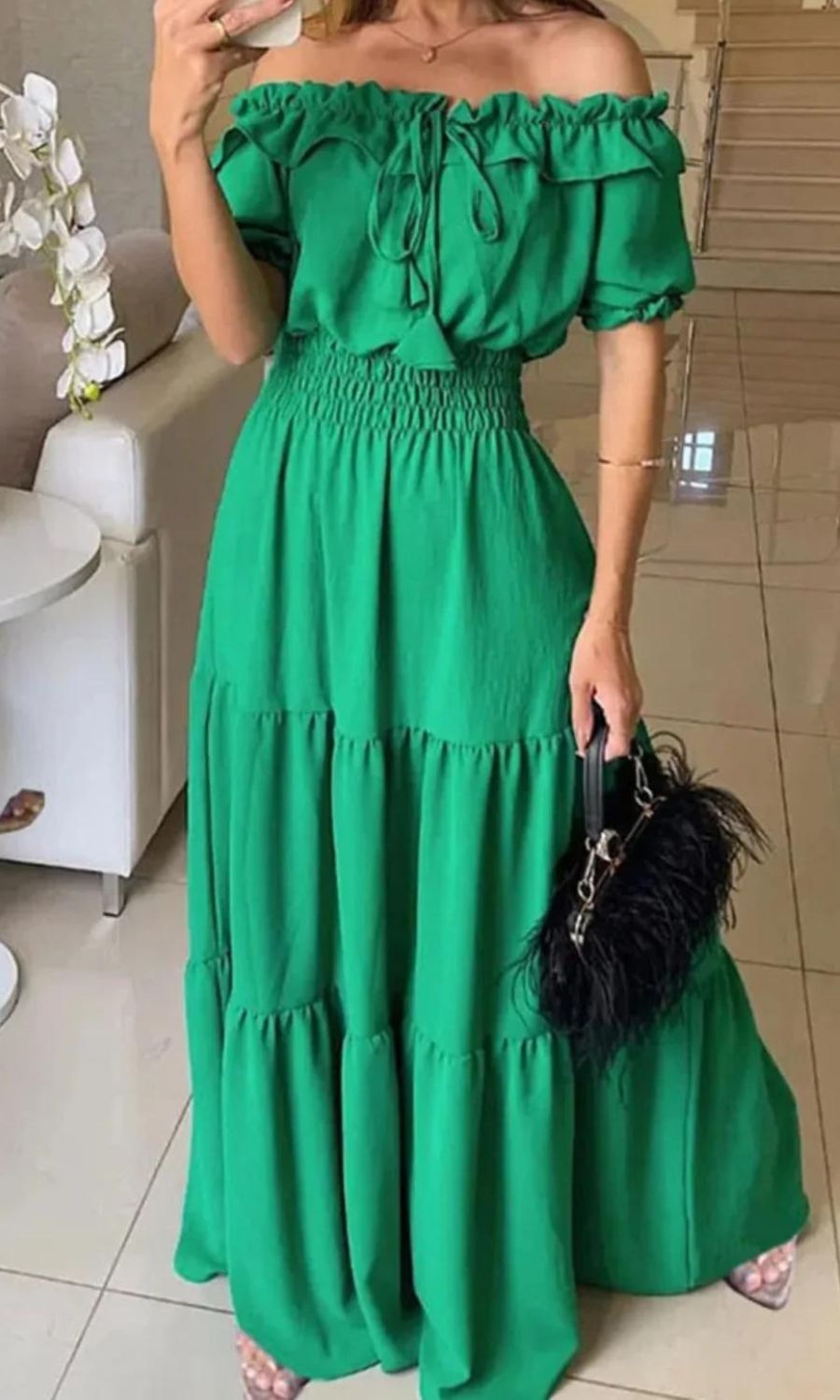 Antonella Timeless Elastic Summer Dress Evening Wear Edit