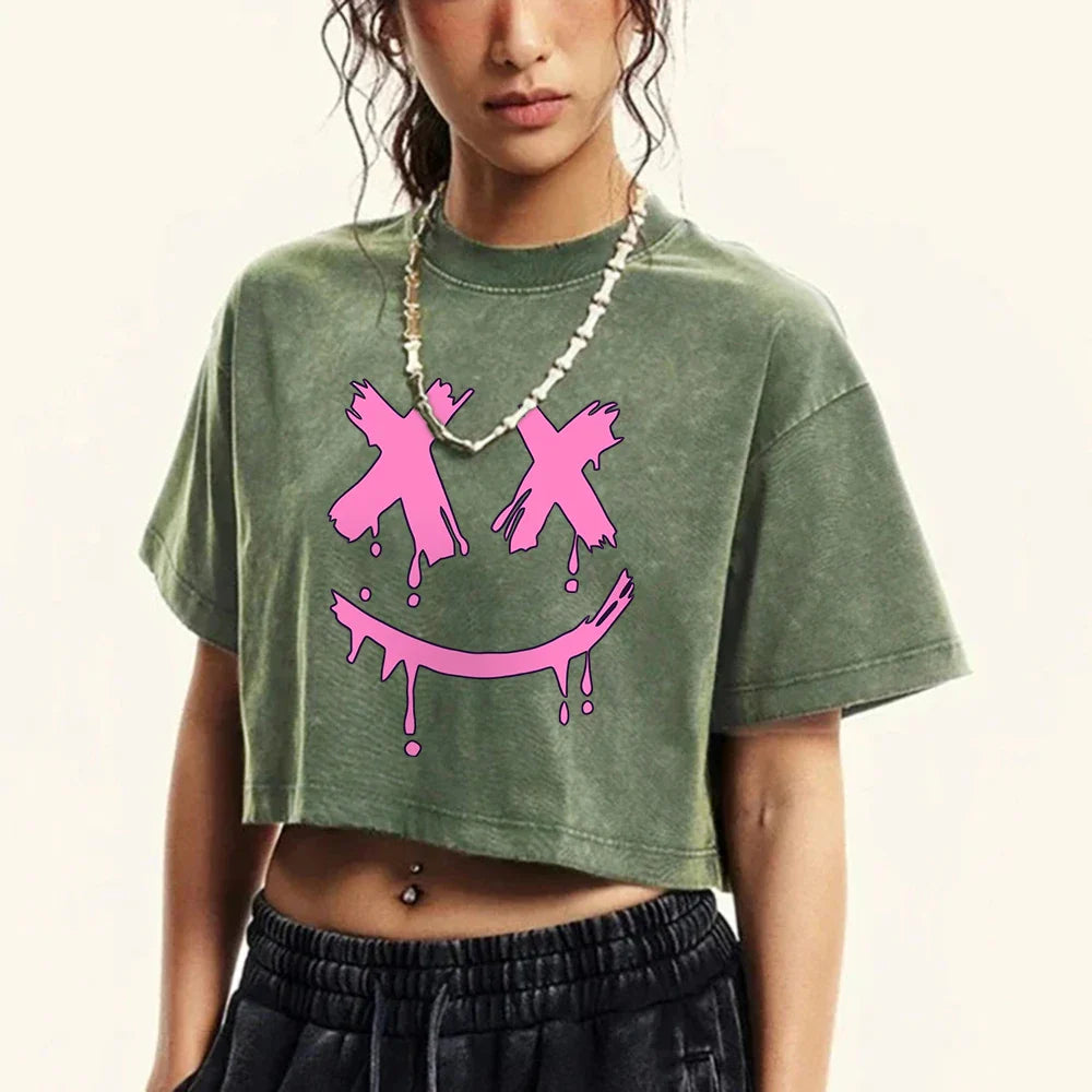 Drooling Face Washed Retro Tshirt