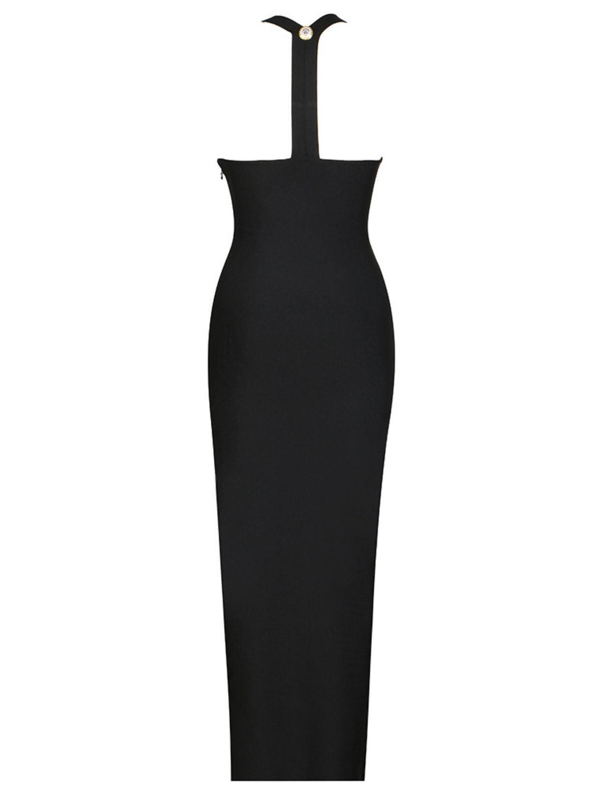 Button Embellished Bandage Dress