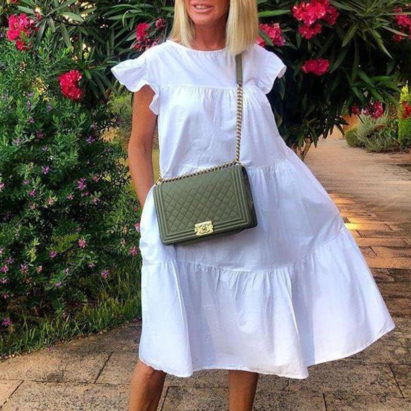 Lidia Elevated Midi Summer Dress Designer Edit