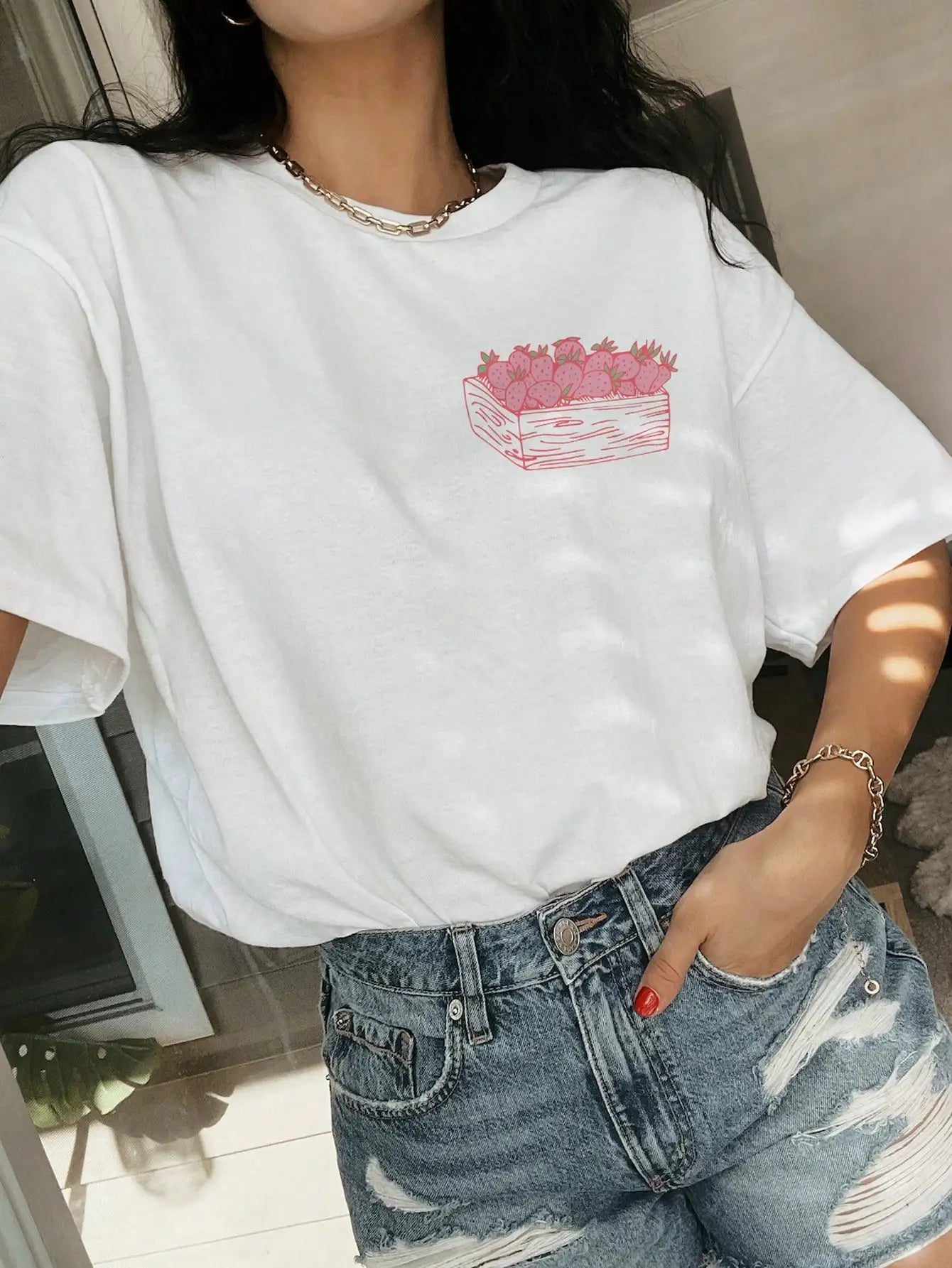 Strawberry Fruit Graphic Tshirt