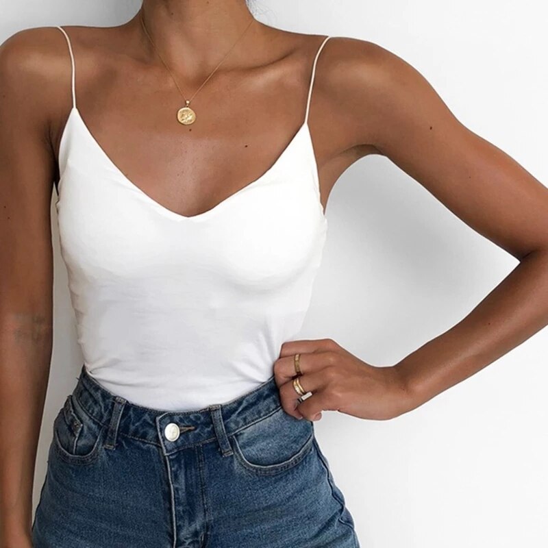 Satin Thin Solid Camis