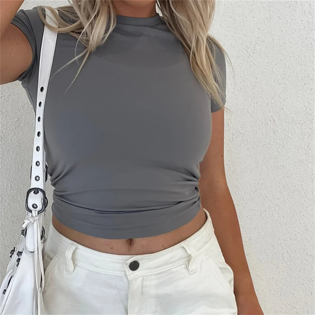 Simple Casual AllMatch Crop Top