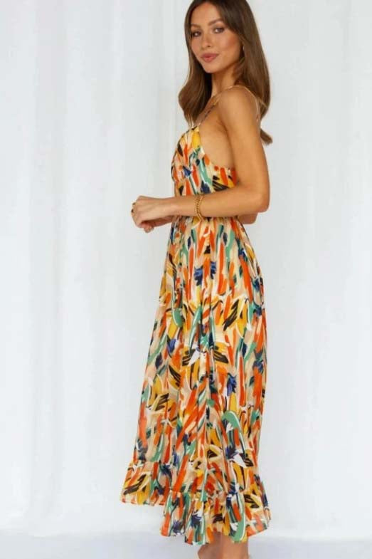 Rose Effortless Colorful Summer Dress Elevated Occasion Wear