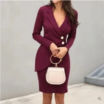Ángela Premium Cocktail Dress with Buttons Designer Edit