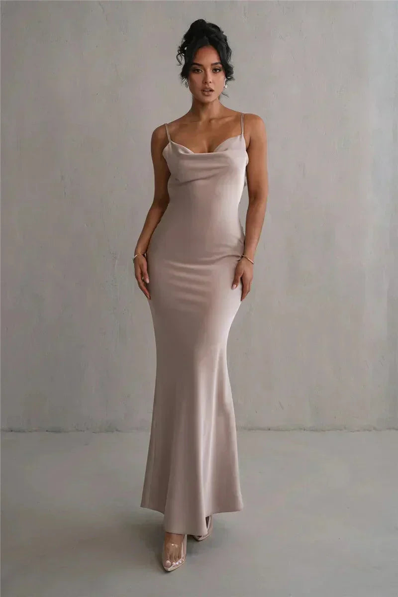 Laelia | Satin Maxi Dress