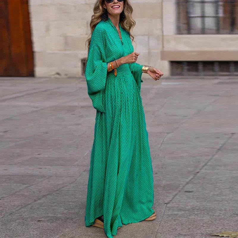 Sophie Timeless Stunning V Neck Dress Premium Wardrobe Essential